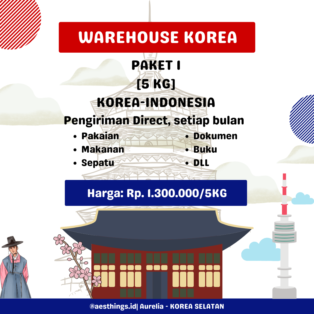 WAREHOUSE KOREA (PAKET 1/ FIRST PACKAGE)